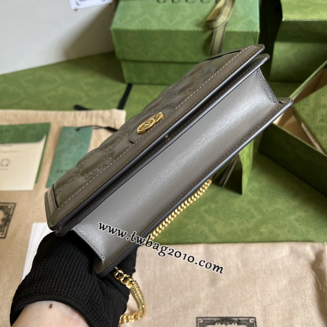 gucci專櫃新款woc手袋女士斜挎包 古馳GG Matelassé鏈條包 jcp1926